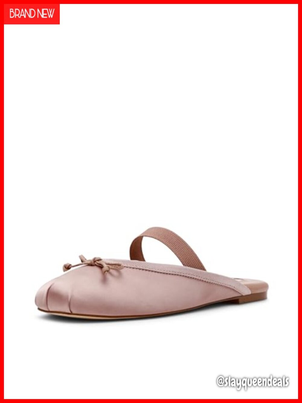 Steve Madden Cutesy Ballet Flat Nylon Pull-On Slingback Bows Casual